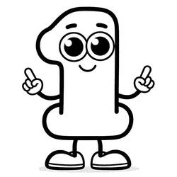 Number 1 (Learning and Education) coloring page #221285 to print and color