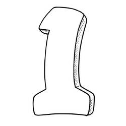 Number 1 (Learning and Education) coloring page #221292 to print and color