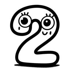 Number 2 (Learning and Education) coloring page #221308 to print and color