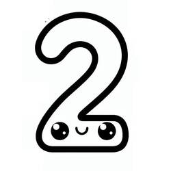 Number 2 (Learning and Education) coloring page #221311 to print and color