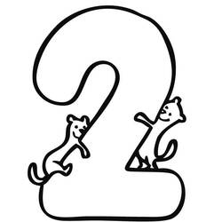 Number 2 (Learning and Education) coloring page #221312 to print and color