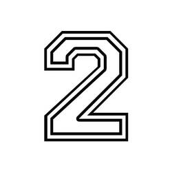 Number 2 (Learning and Education) coloring page #221314 to print and color