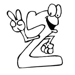 Number 2 (Learning and Education) coloring page #221324 to print and color