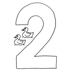 Number 2 (Learning and Education) coloring page #221325 to print and color