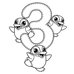 Number 3 (Learning and Education) coloring page #221339 to print and color