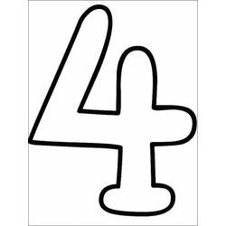 Coloring page: Number 4 (Learning and Education) #221375 - Free Printable Coloring Pages