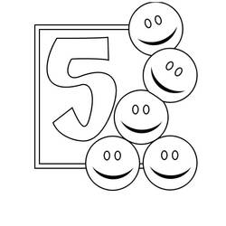 Number 5 (Learning and Education) coloring page #221381 to print and color