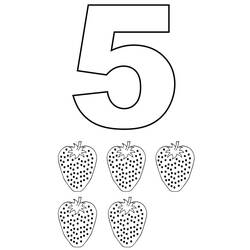 Number 5 (Learning and Education) coloring page #221383 to print and color
