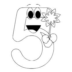 Number 5 (Learning and Education) coloring page #221387 to print and color