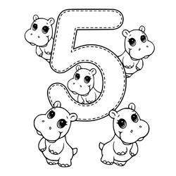 Number 5 (Learning and Education) coloring page #221389 to print and color