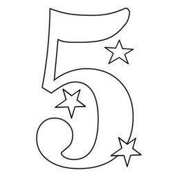 Number 5 (Learning and Education) coloring page #221392 to print and color