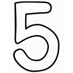 Number 5 (Learning and Education) coloring page #221393 to print and color