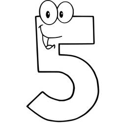 Number 5 (Learning and Education) coloring page #221396 to print and color
