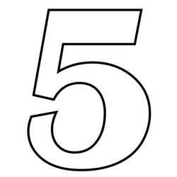 Number 5 (Learning and Education) coloring page #221402 to print and color