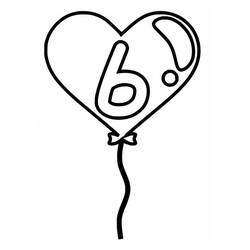 Coloring page: Number 6 (Learning and Education) #221407 - Free Printable Coloring Pages