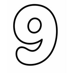 Number 9 (Learning and Education) coloring page #221480 to print and color