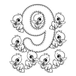 Number 9 (Learning and Education) coloring page #221481 to print and color