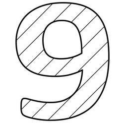 Number 9 (Learning and Education) coloring page #221486 to print and color