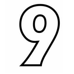 Number 9 (Learning and Education) coloring page #221497 to print and color