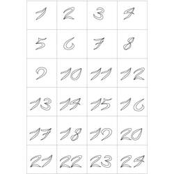 Numbers (Learning and Education) coloring page #125191 to print and color