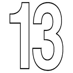 Coloring pages: Numbers - Free Printable Coloring Pages