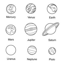Coloring pages: Planet (Solar System) - Free Printable Coloring Pages