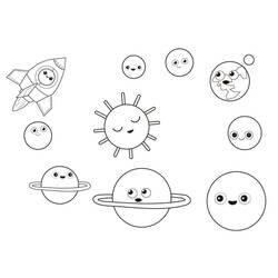 Planet (Solar System) (Learning and Education) coloring page #193894 to print and color