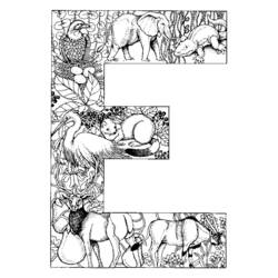 Alphabet (Letters and Alphabet) coloring page #124624 to print and color