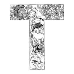 Alphabet (Letters and Alphabet) coloring page #124728 to print and color