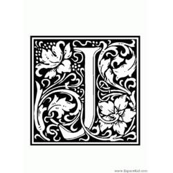 Alphabet (Letters and Alphabet) coloring page #124791 to print and color