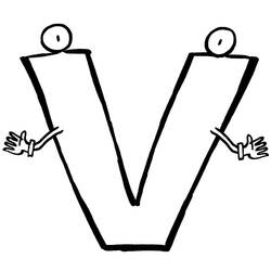 Alphabet (Letters and Alphabet) coloring page #124863 to print and color