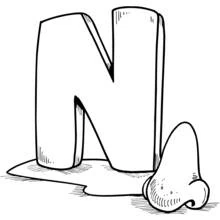 Alphabet (Letters and Alphabet) coloring page #124886 to print and color