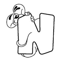 Alphabet (Letters and Alphabet) coloring page #124912 to print and color