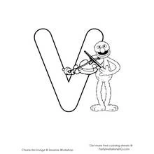 Alphabet (Letters and Alphabet) coloring page #124963 to print and color