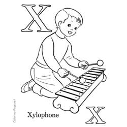 Alphabet (Letters and Alphabet) coloring page #124969 to print and color
