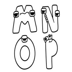 Coloring pages: Alphabet Lore - Free Printable Coloring Pages
