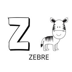 Coloring pages: Animal Alphabet - Free Printable Coloring Pages