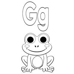 Coloring pages: Letter G - Free Printable Coloring Pages
