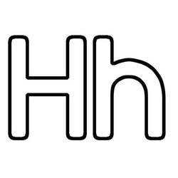 Coloring pages: Letter H - Free Printable Coloring Pages