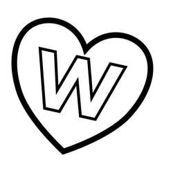 Coloring pages: Letter W - Free Printable Coloring Pages