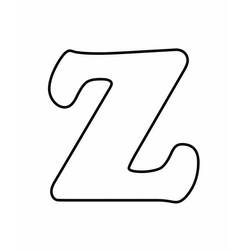Coloring pages: Letter Z - Free Printable Coloring Pages
