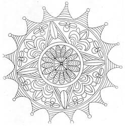 Coloring page: Abstract Mandalas (Mandalas) #173972 - Free Printable Coloring Pages