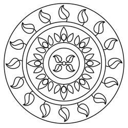 Coloring page: Abstract Mandalas (Mandalas) #173974 - Free Printable Coloring Pages