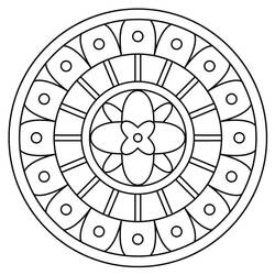 Coloring page: Abstract Mandalas (Mandalas) #173975 - Free Printable Coloring Pages