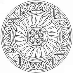 Coloring page: Abstract Mandalas (Mandalas) #173976 - Free Printable Coloring Pages
