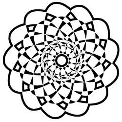 Coloring page: Abstract Mandalas (Mandalas) #173980 - Free Printable Coloring Pages