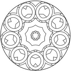 Coloring page: Abstract Mandalas (Mandalas) #173983 - Free Printable Coloring Pages