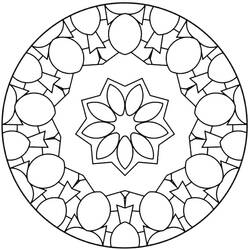 Coloring page: Abstract Mandalas (Mandalas) #173984 - Free Printable Coloring Pages
