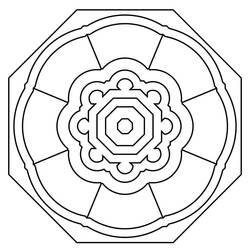 Coloring page: Abstract Mandalas (Mandalas) #173989 - Free Printable Coloring Pages