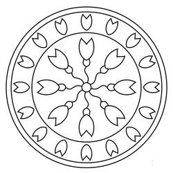 Coloring page: Abstract Mandalas (Mandalas) #173990 - Free Printable Coloring Pages